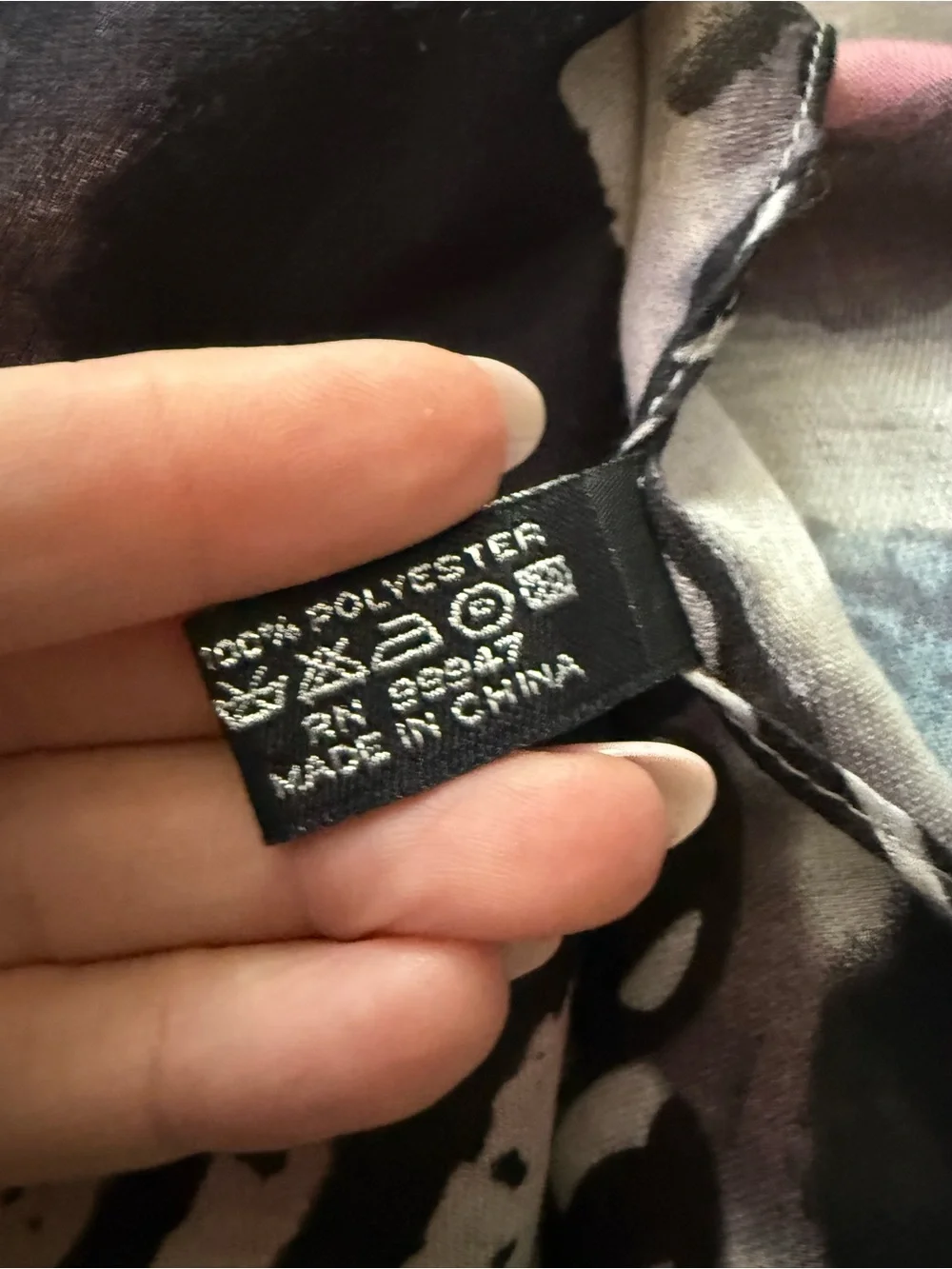 Le Luxe Pink, Black & Gray Abstract Print Scarf Paris Abstract Avant-Garde